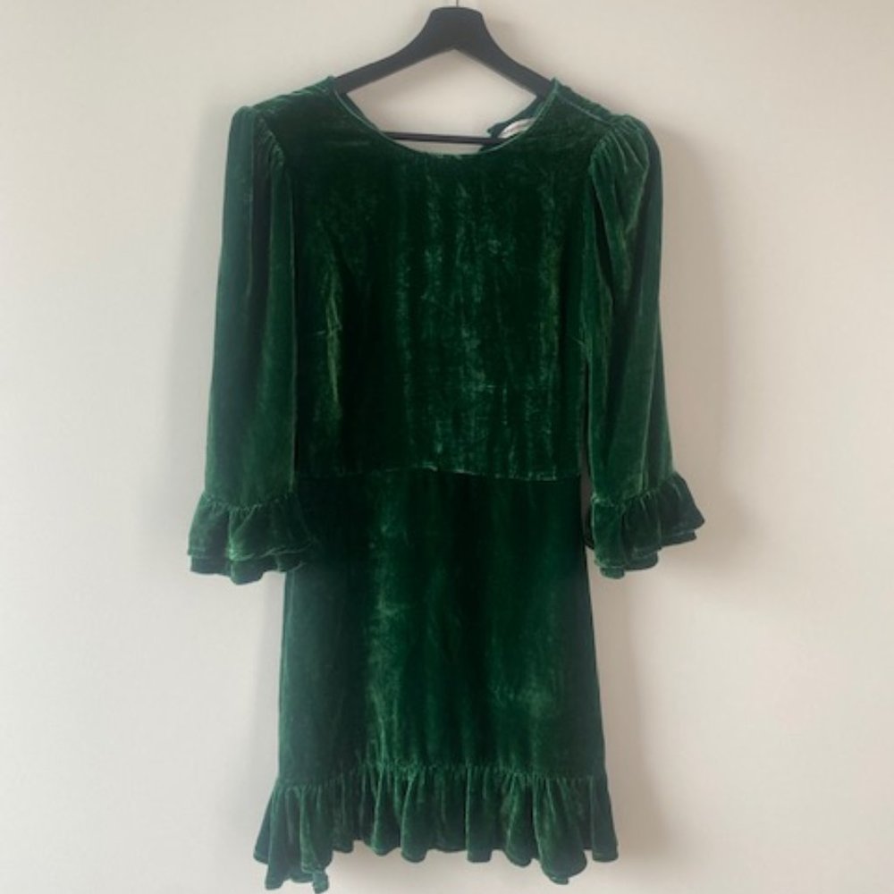 Green Velvet Dress